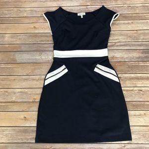 3 for $20 - Navy Dress with White Trim